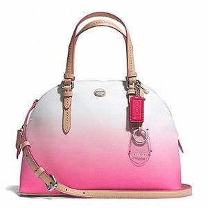 NWOT Beautiful Coach Pink and White Ombré Bag